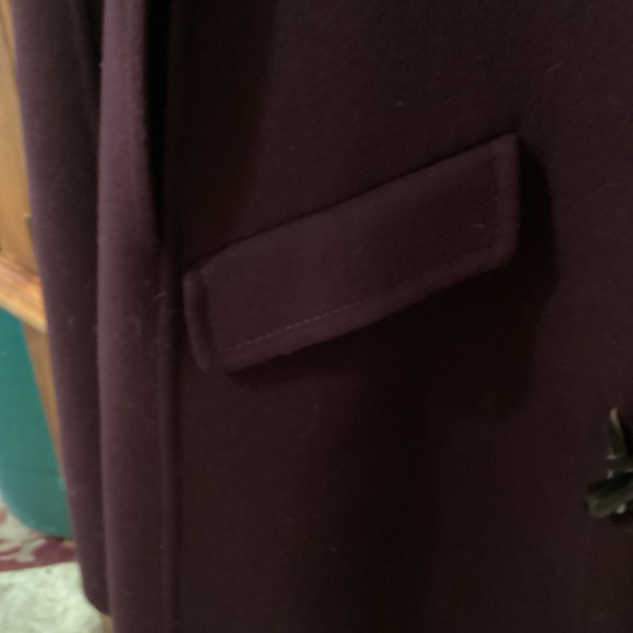 Asprey Womans 100% Cashmere Burgandy Jacket Cape NWOT - Picture 3 of 7